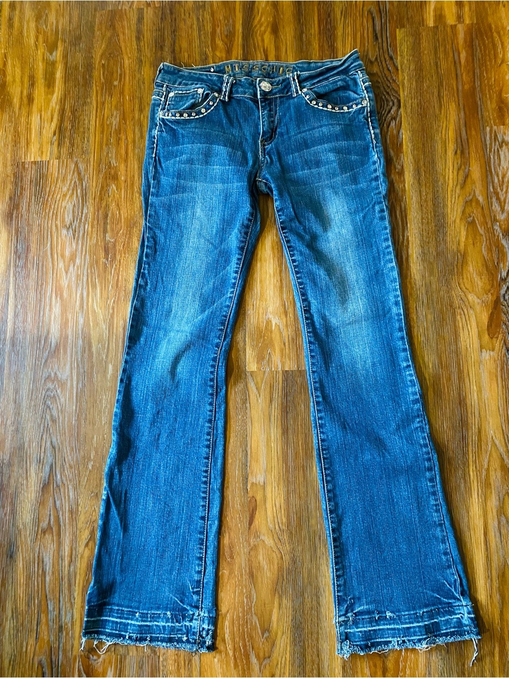 Vintage Miss Me Jeans  Embellished Back Pockets Bootcut Leg Y2K